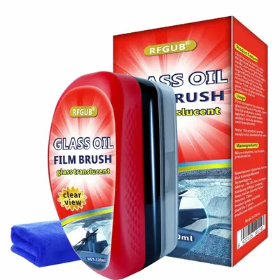 【RFGUB】Oil film wipe Auto glass strong oil film removing film cleaning agent front windshield side window rearview mirror...