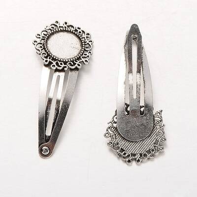 Iron Snap Hair Clip Findings