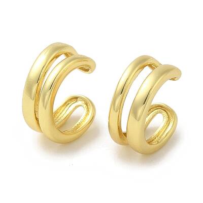 Rack Plating Brass Clip-on Earrings