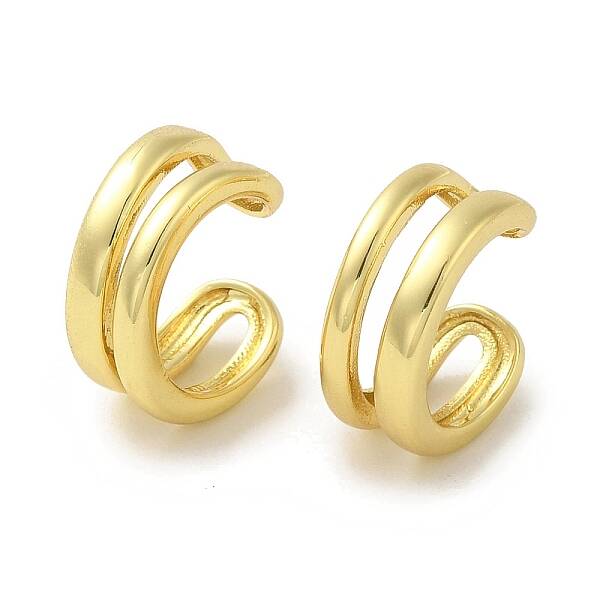 Rack Plating Brass Clip-on Earrings