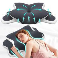 Supportive Memory Foam Neck Pillow, 1 Count Soft Neck Pillow, Sleep Aid Pillow, Neck Pillow, Comfortable Pillow for Side and ...