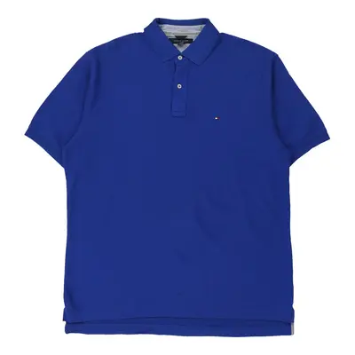 Tommy Hilfiger Polo Shirt - XL Blue Cotton