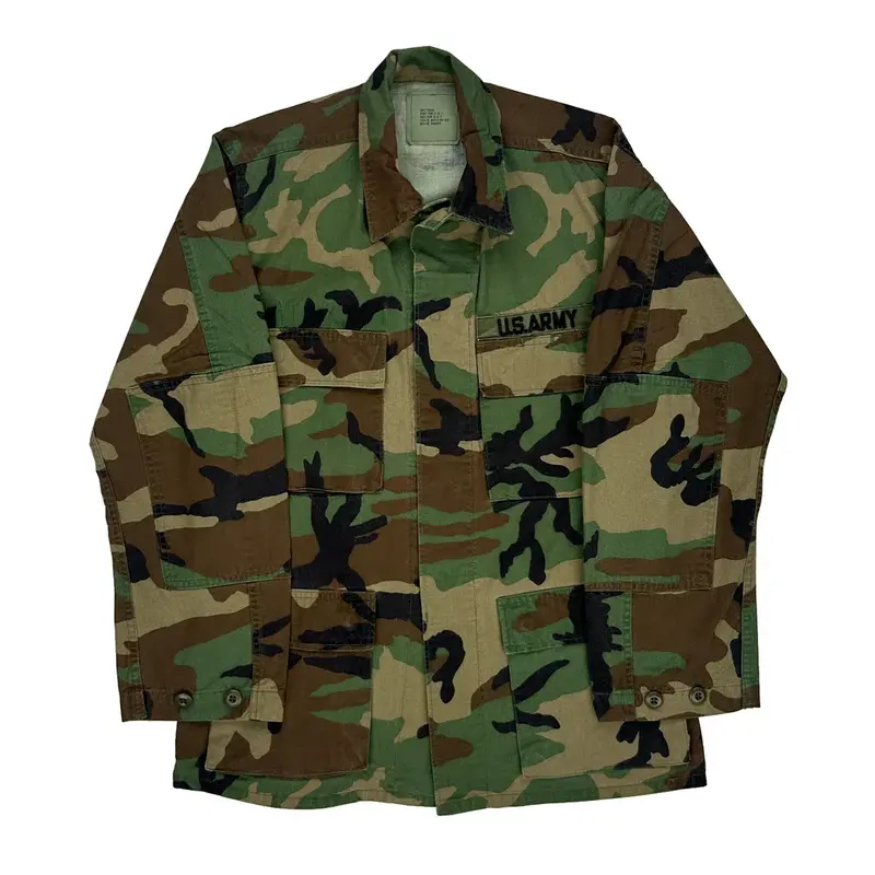 Us Army American Apparel Jacket - Small Camo Cotton Blend