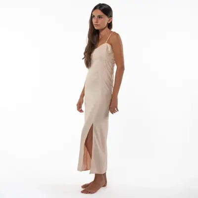 Victoria Midi Dress | Color: Pastel Peach | Size: S