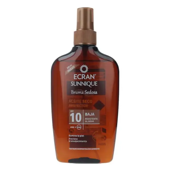 Ecran Sunnique Silky Mist Olio Secco Protettivo Spf10 200ml