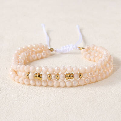 Bohemian Style Glass Beaded Braided Bead Bracelets