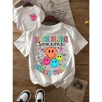 Colorful Smiley Graphic Tee | \