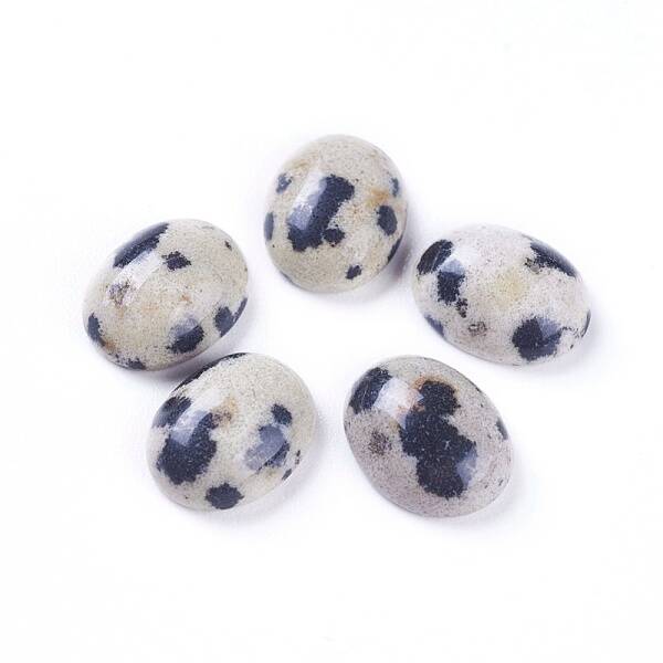 Natural Dalmatian Jasper Cabochons