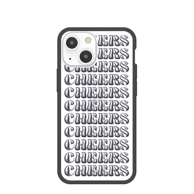 Clear Cheers iPhone 13 Mini Case With Black Ridge