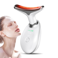 Red-Light-Therapy-for-Face and NeckRed Light Therapy Wand, 7 Color Massager for Skin Care,White Facial Clear ColorfuI LED Han...