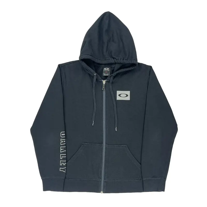 Oakley Hoodie - Large Black Cotton Blend