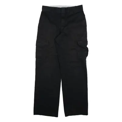 DICKIES Cargo Mens Trousers Black Regular Straight W30 L32