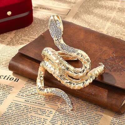 Snake Alloy Open Cuff Bangles for Women