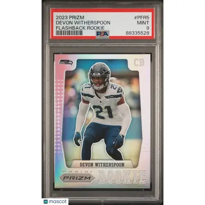 Devon Witherspoon PSA 2023 Panini Prizm Prizm Flashback Rookie #PFR5 9