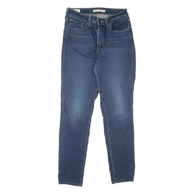 LEVI'S 721 High Rise BIG E Womens Jeans Blue Slim Skinny W27 L27