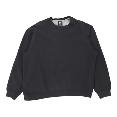 Starter Sweatshirt - Large Grey Cotton Blend