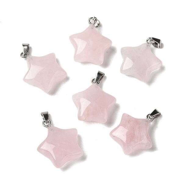 Natural Rose Quartz Pendants