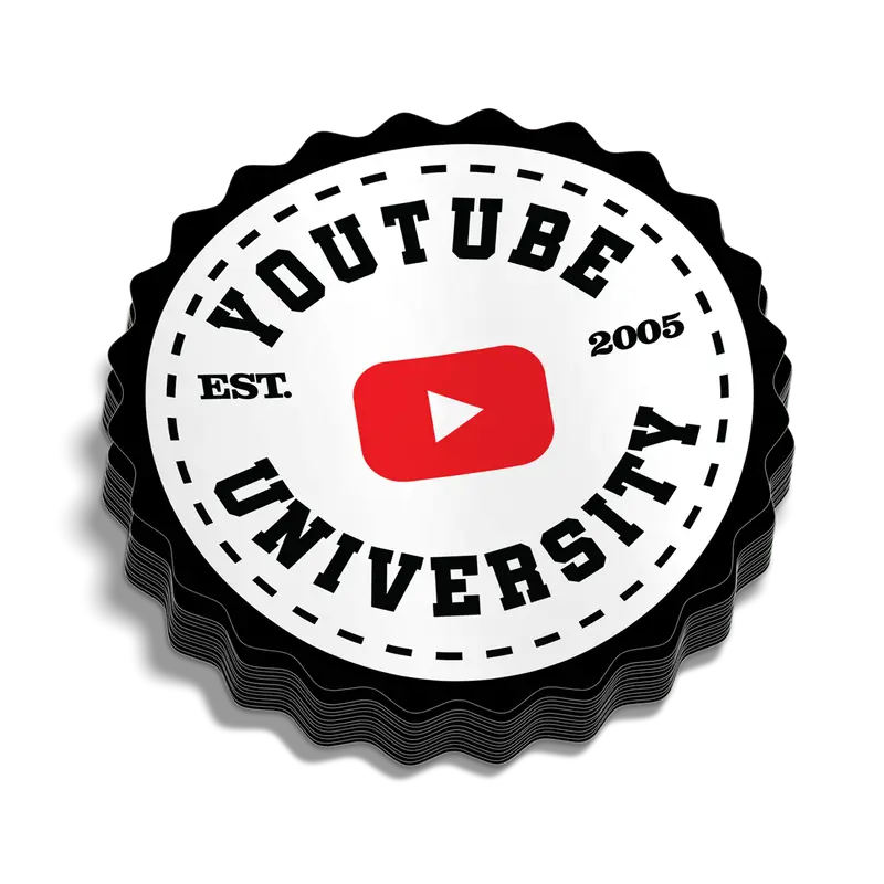 YT University Hard Hat Decal