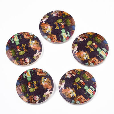 Printed Wood Pendants