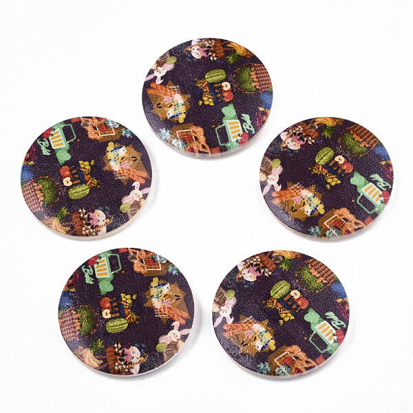 Printed Wood Pendants