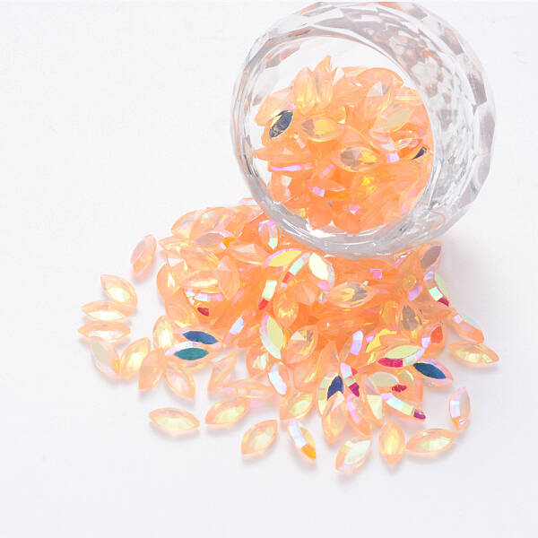 Transparent Resin Rhinestone Cabochons