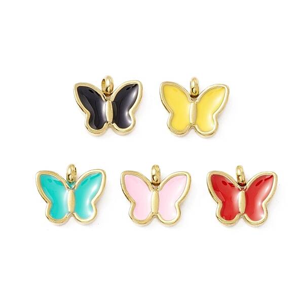 PVD Vacuum Plating 304 Stainless Steel Enamel Pendants