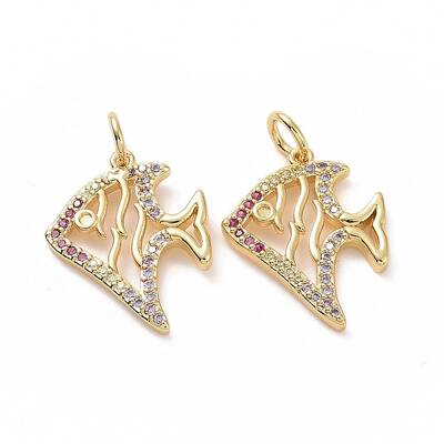 Brass Cubic Zirconia Pendants