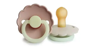 Frigg Daisy Size 1:0-6 Months Pacifier Blush Night/Cream Night