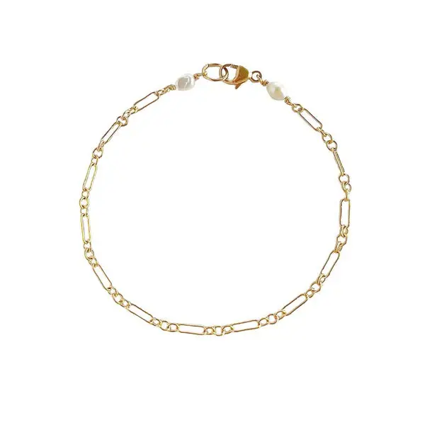Lily Chain Bracelet Gold | Size: 7 in