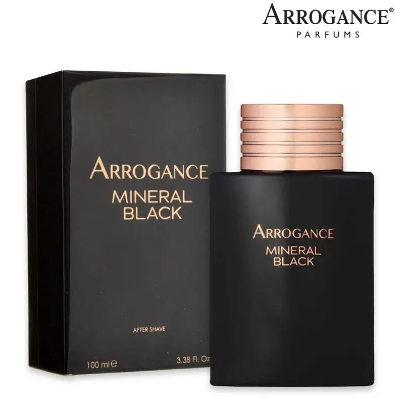 Arrogance mineral black aftershave 100 ml