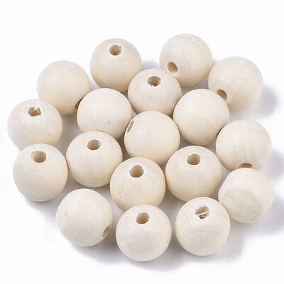 Natural Unfinished Wood Beads