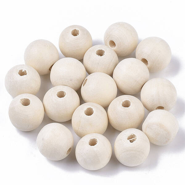 Natural Unfinished Wood Beads