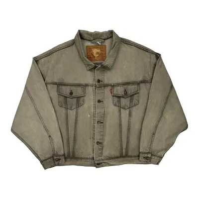 Levis Denim Jacket - 2XL Grey Cotton