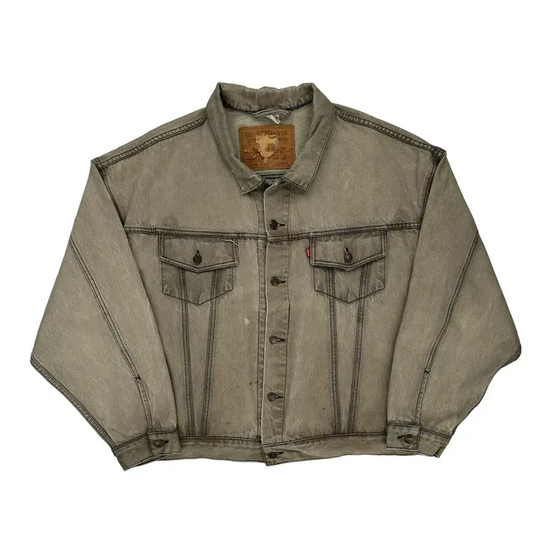 Levis Denim Jacket - 2XL Grey Cotton