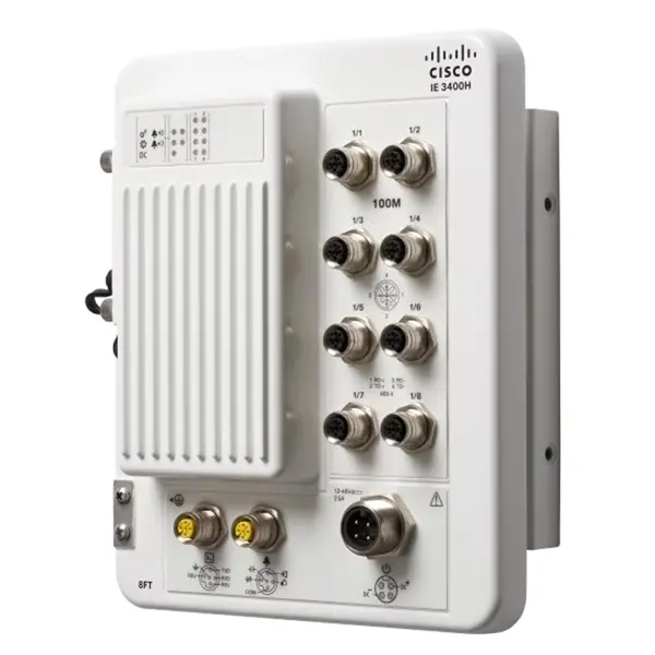 IE-3400H-8FT-E Cisco Catalyst IE3400 Heavy Duty Series IE-3400H-8FT 8 x Ports (D-code) 10/100/1000Base-T Layer 2 Managed Fast...