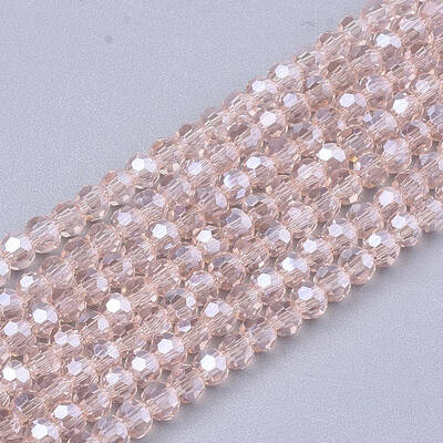Electroplate Glass Beads Strands