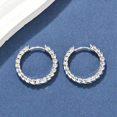 Brass Hoop Earrings