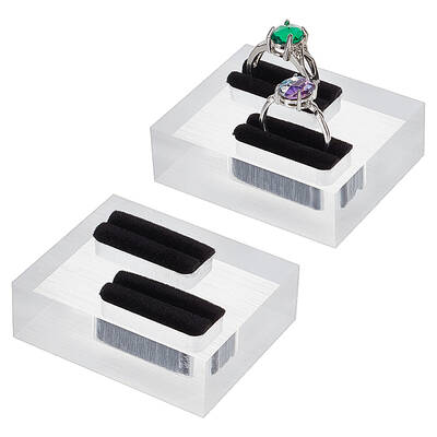 Rectangle Acrylic Finger Ring Display Holders