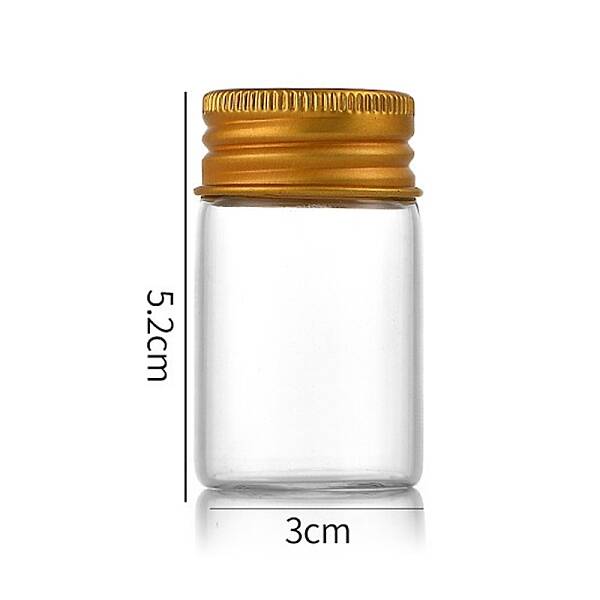 Clear Glass Bottles Bead Containers