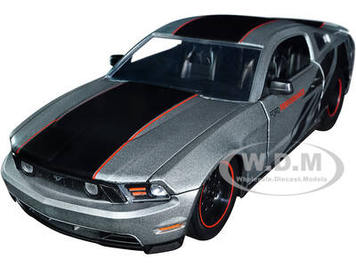 2010 Ford Mustang GT Matt Gray Metallic with Black Graphics and Stripes \