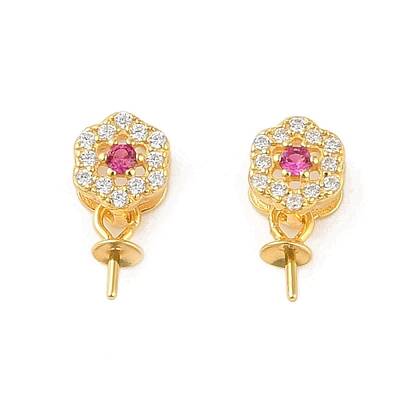 925 Sterling Silver Micro Pave Cubic Zirconia Peg Bails Pendants