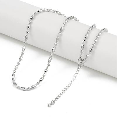Rack Plating Brass Oval Link Chain Necklaces for Women