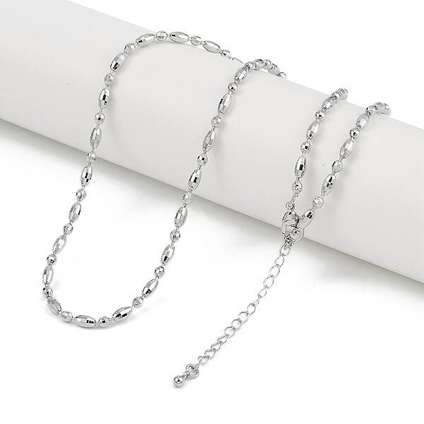 Rack Plating Brass Oval Link Chain Necklaces for Women