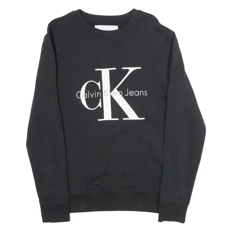 CALVIN KLEIN JEANS Womens Sweatshirt Black S