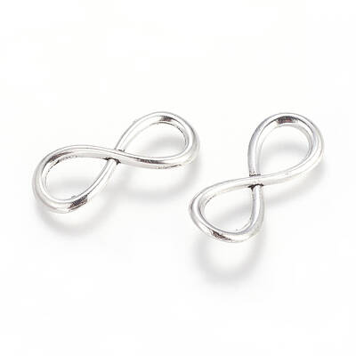 Antique Silver Tibetan Style  Infinity Links connectors