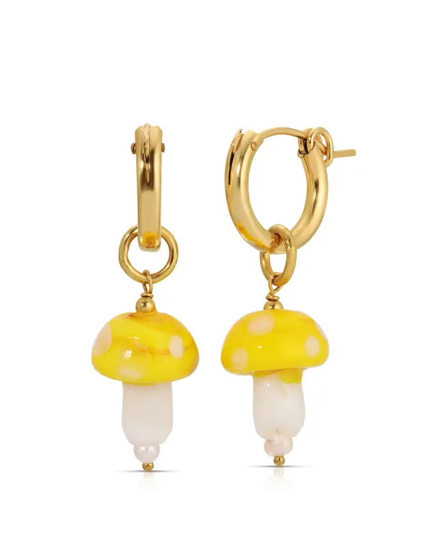 Botanik Hoops | Shade: Yellow | Metal Color: Gold