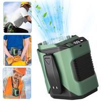 Personal Waist Portable Rechargeable Fan 100 Speeds 10000mAh Power Supply LED Lights 26H Cooling for Outdoor Office Work Hiki...
