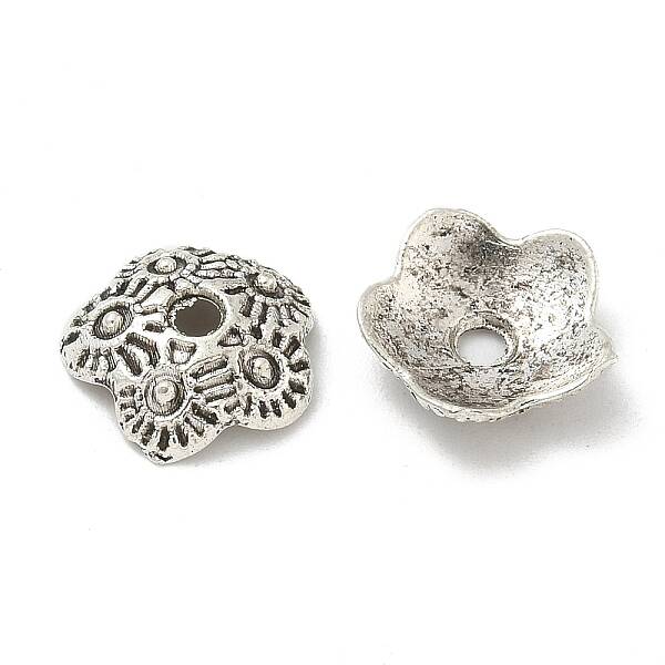 Tibetan Style Alloy Bead Caps