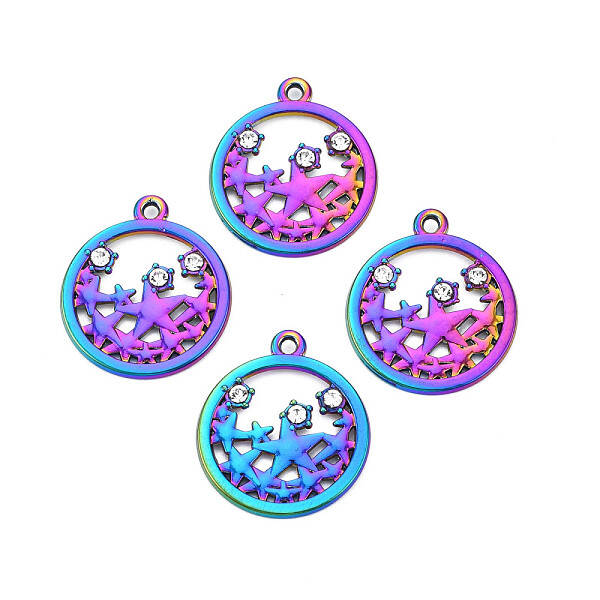Rainbow Color Alloy Pendants