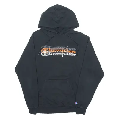 CHAMPION Mens Black Hoodie M